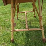 Rattan coffee table with drawer