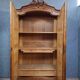 antique walnut carved wardrobe – Louis XV style – mirror doors – 19th century