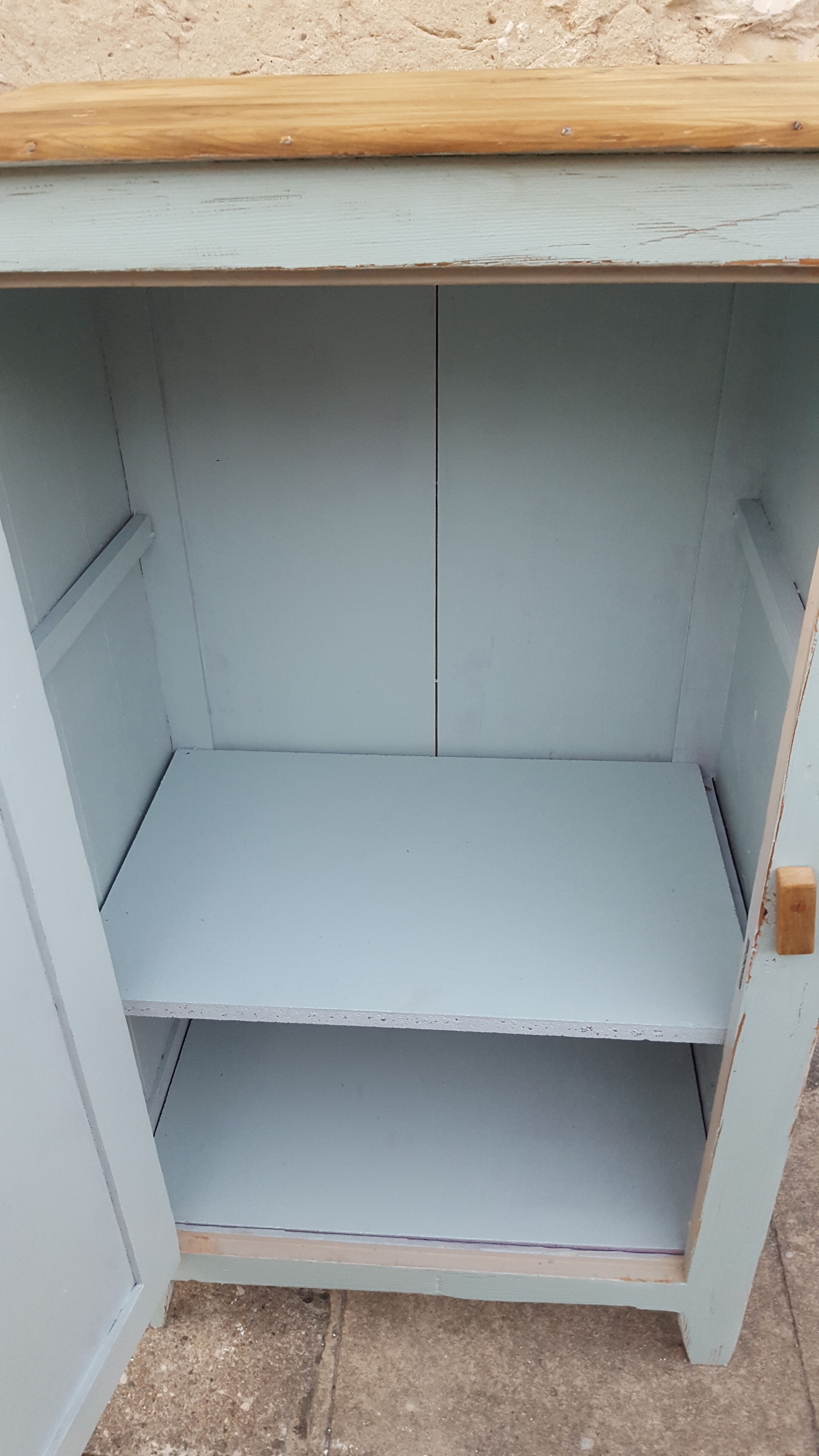 Pastel and wood confectionery Parisian buffet