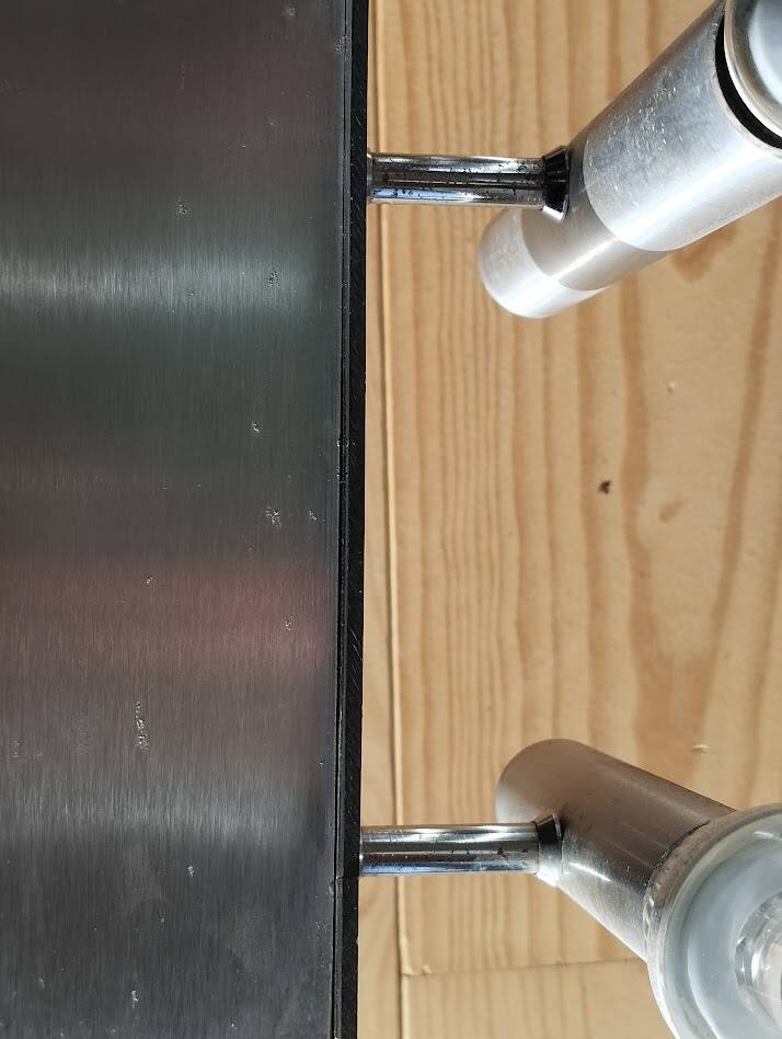 Sculptural vintage 70s chandelier – metal & aluminium – 55 × 26 cm