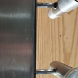 Sculptural vintage 70s chandelier – metal & aluminium – 55 × 26 cm