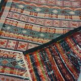 Carpet Berber kilim vintage 1970's handmade 145x250cm
