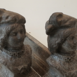 Pair of ancient cast iron channels