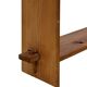 Vintage wooden wall shelve rack bookshelf in pinewood minimalist design