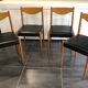 Set of 4 Baumann chairs, “Silva” model, Scandinavian design, 1970s
