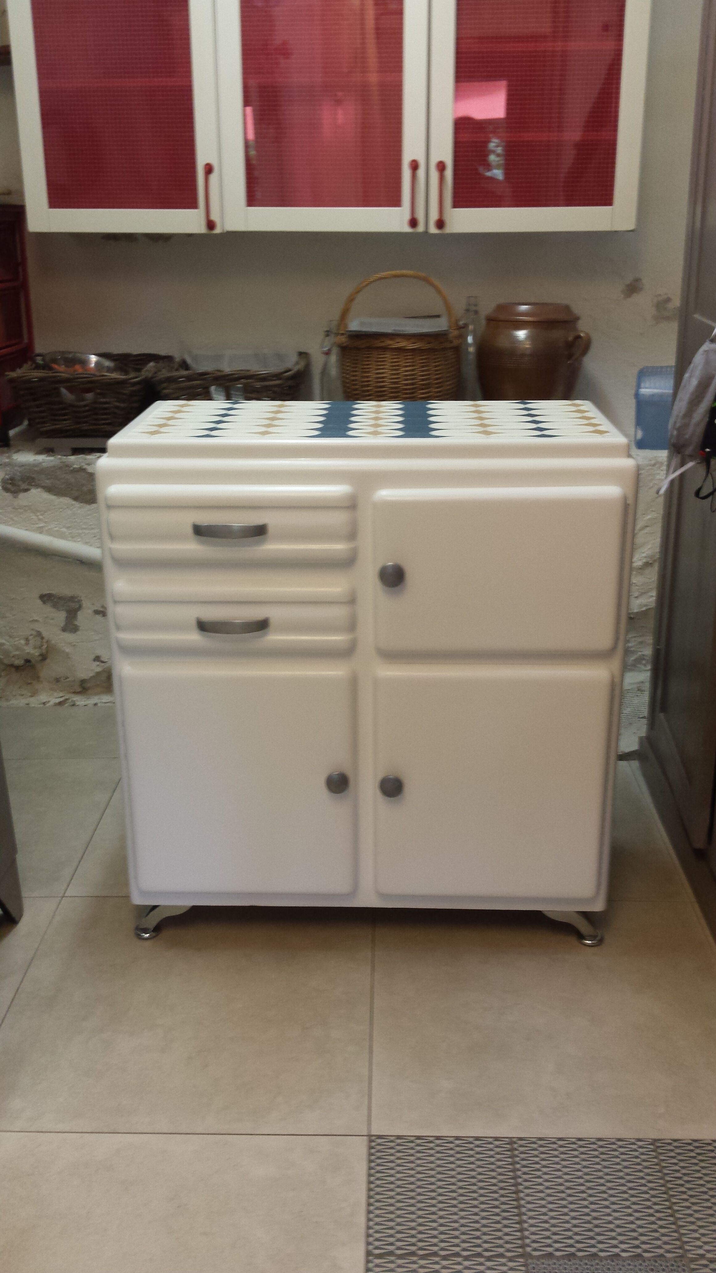 white Mado low buffet