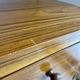 Vintage wooden desk with 1 drawer and 1 door.