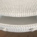 White rattan chest of drawers 1960
