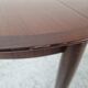 Lubke round rosewood dining table, 60s