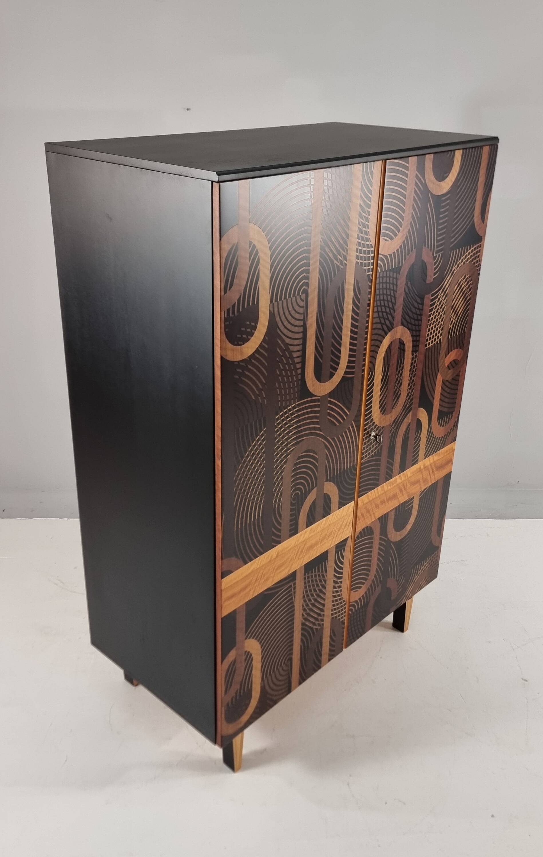 Vintage beech wardrobe, 1970s