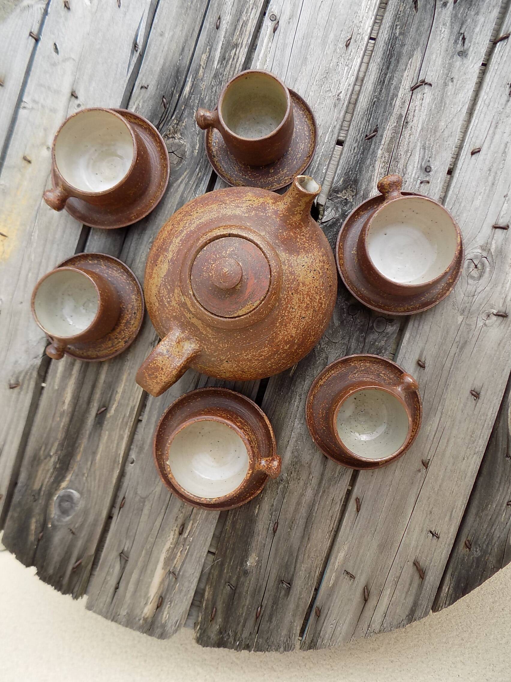 13 piece stoneware coffee/tea set