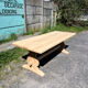 Solid oak farmhouse table
