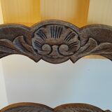 Wooden armchair and mulched seat