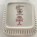 Vide-Poche en Porcelaine -Manufacture du Lys Royal avec décor aux Barbeaux