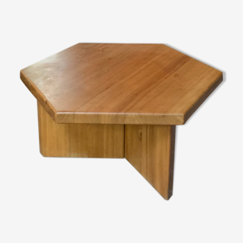 Table basse Regain en bois années 70