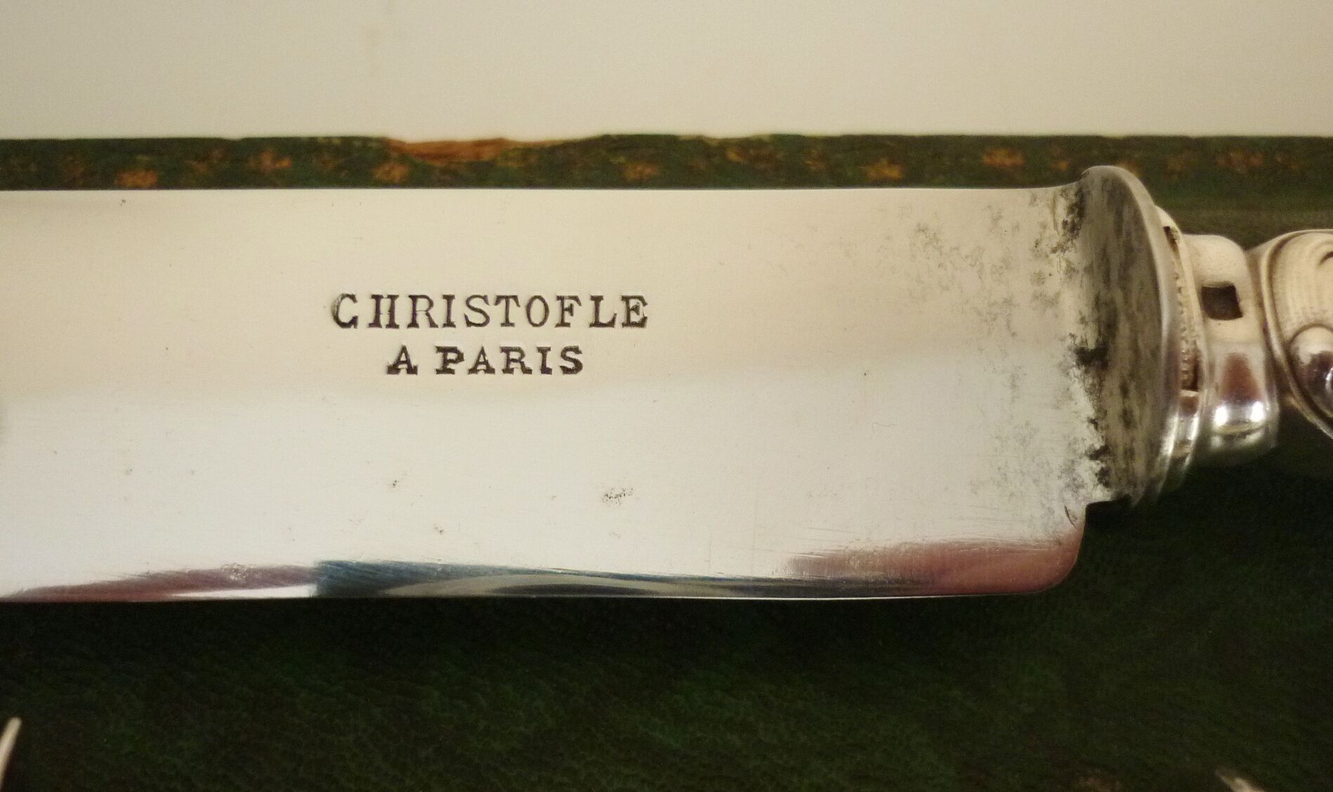 Service, covered to cut, leg christofle old model louis xv around 1900