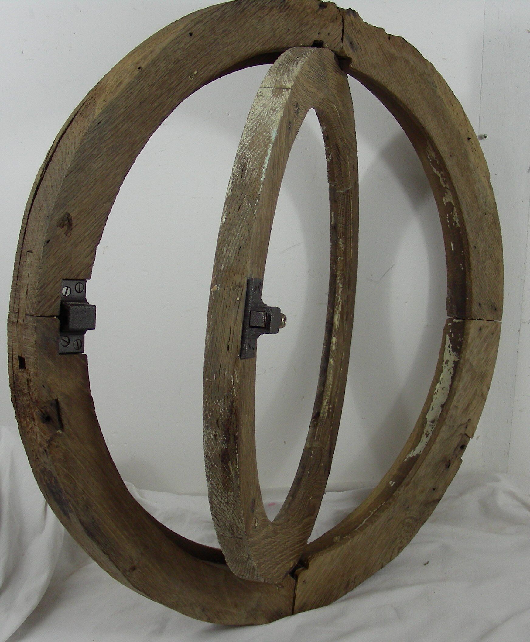 Window round porthole oak