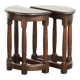 2 tables d'appoint anglaises antiques, fin du 19e siècle