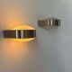 Pair of vintage modernist wall lights, Perspex, Holland 1980
