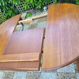 Scandinavian design round table in teak