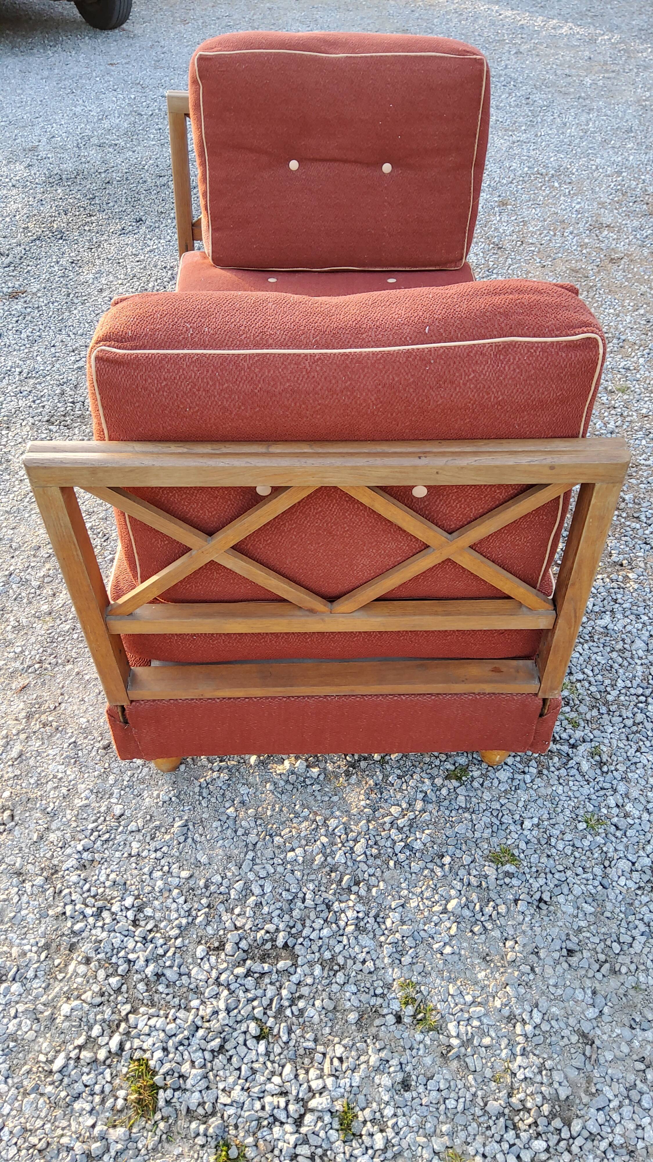 50s bench with oak braces