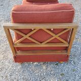 50s bench with oak braces