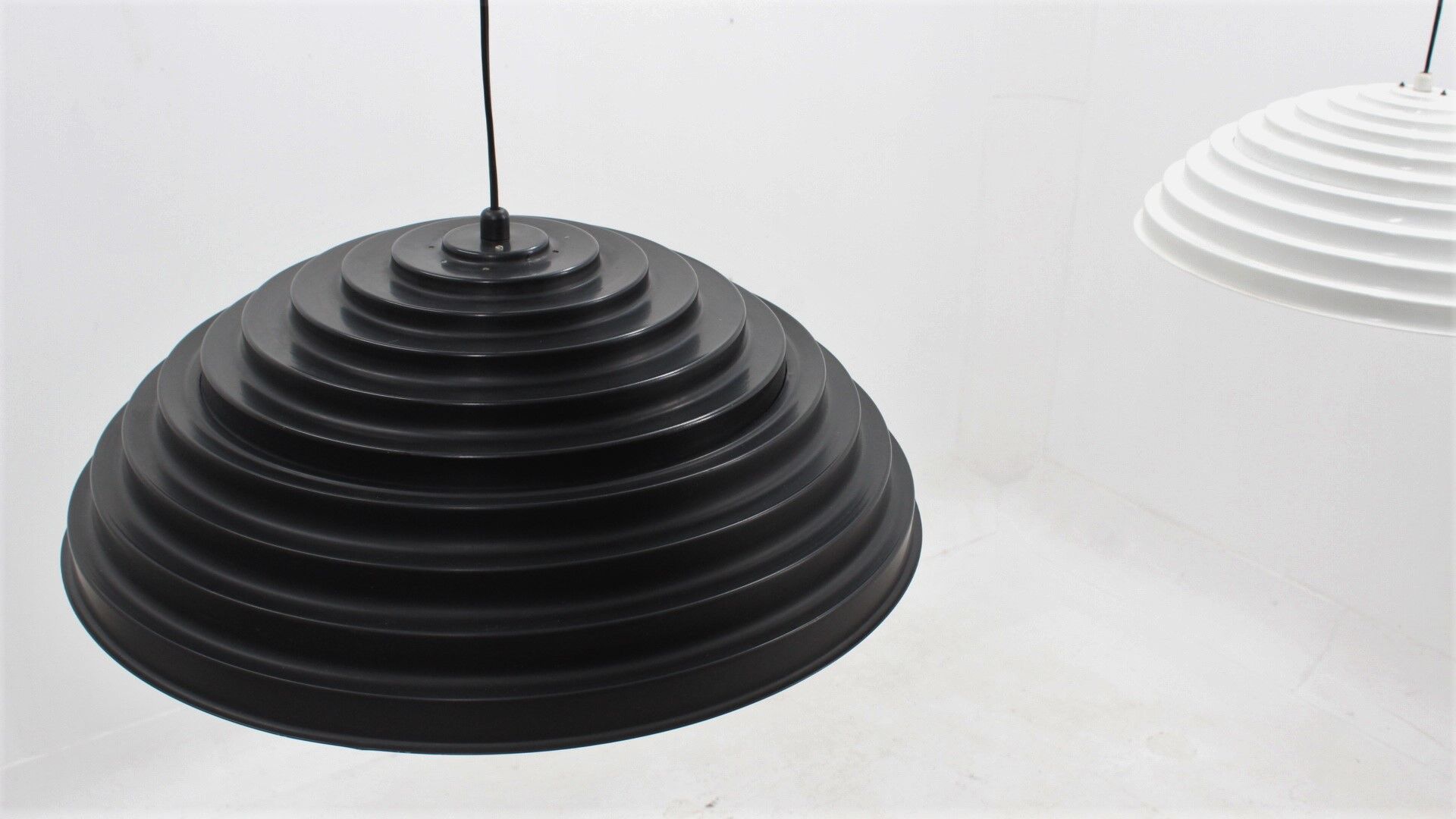 Set of 2 vintage hanging lamps Martinelli 1970s