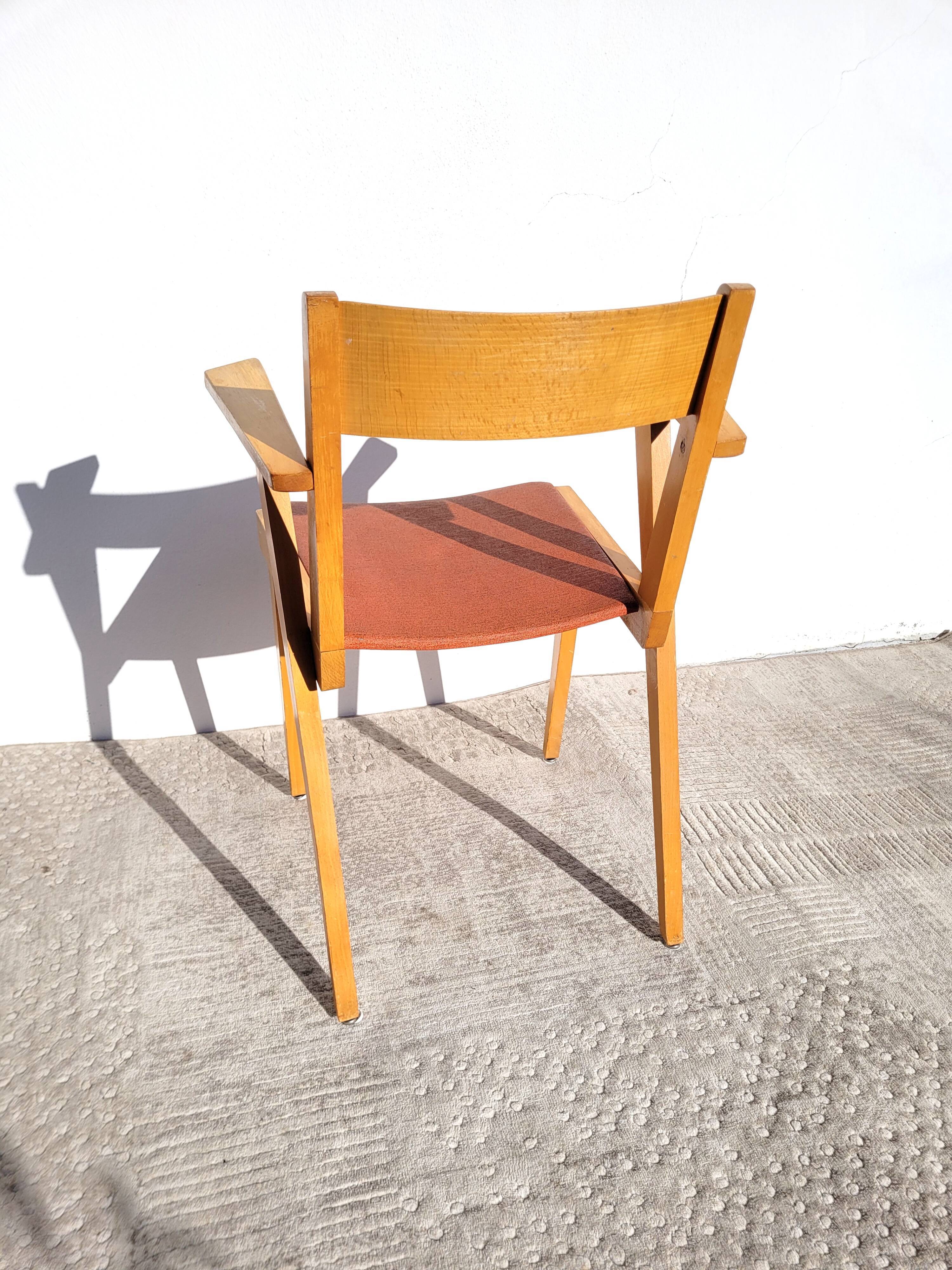 Chair bridge compass vintage 1960 red