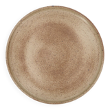 Handmade stoneware pie dish, 60s