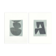 Ensemble de  2 monotypes signé Eawy