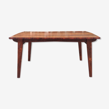 Rosewood expandable dining table 156x94