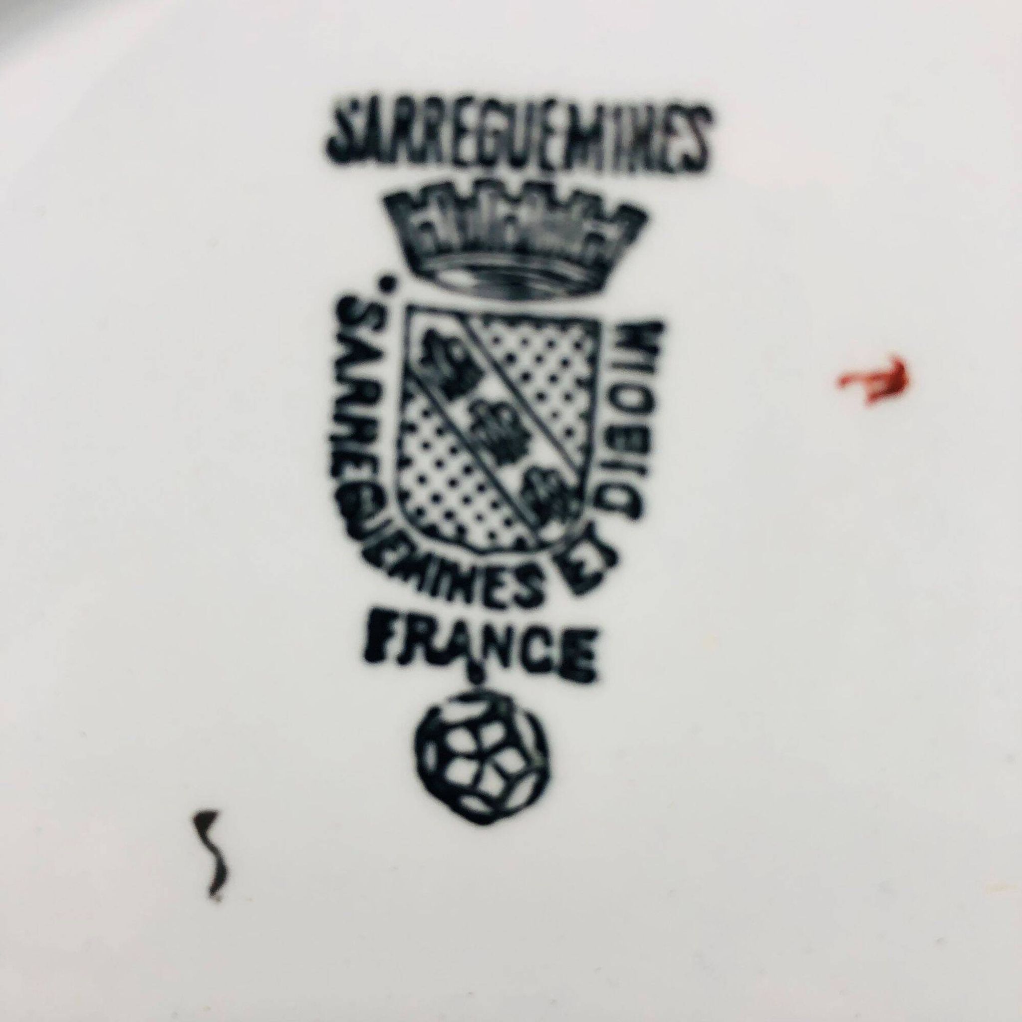 6 dessert plates "Sarreguemines & Digoin".