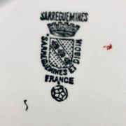 6 dessert plates "Sarreguemines & Digoin".