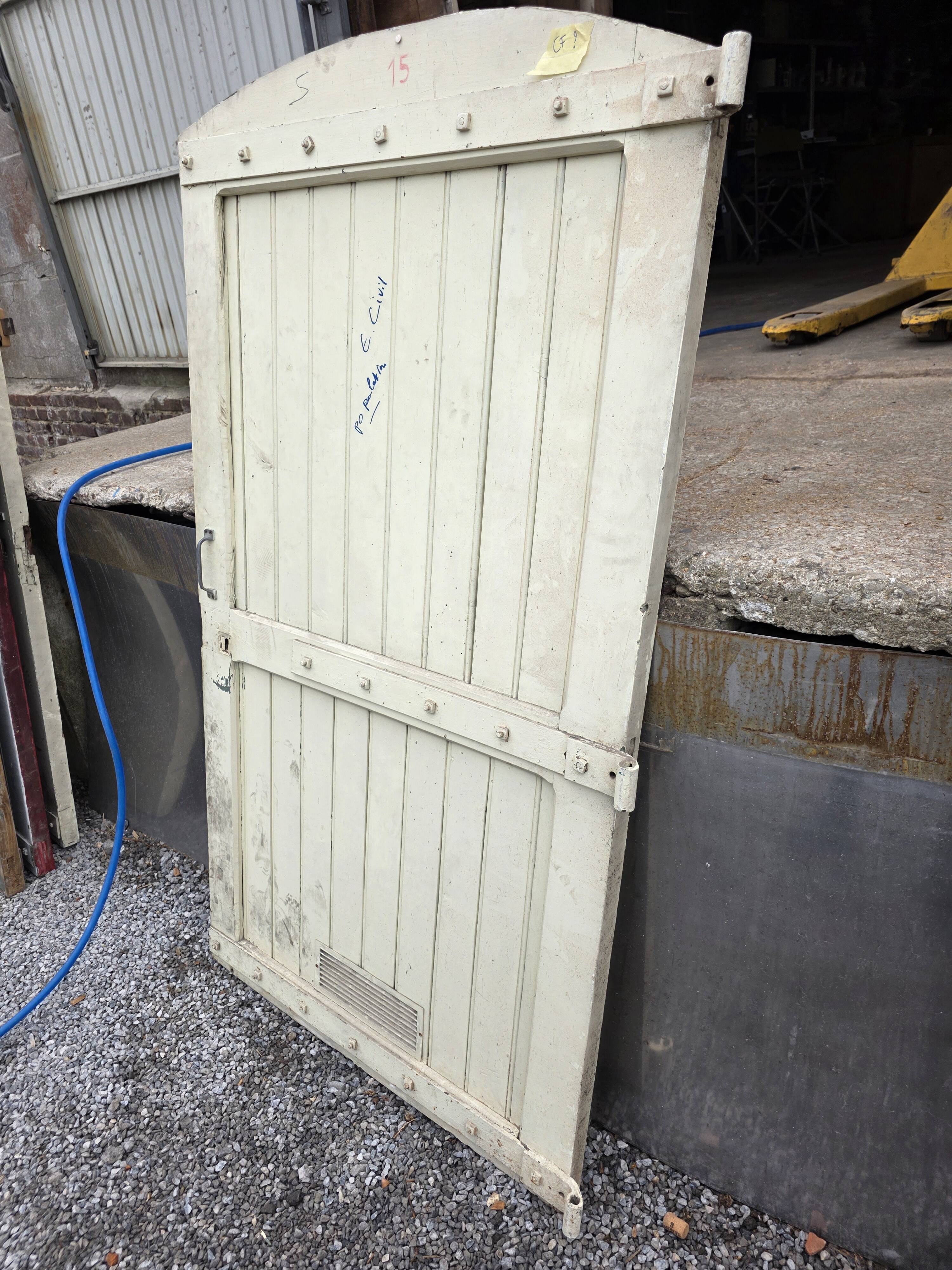 19th-century solid oak barn door