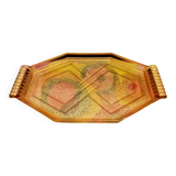 Pink art deco tray