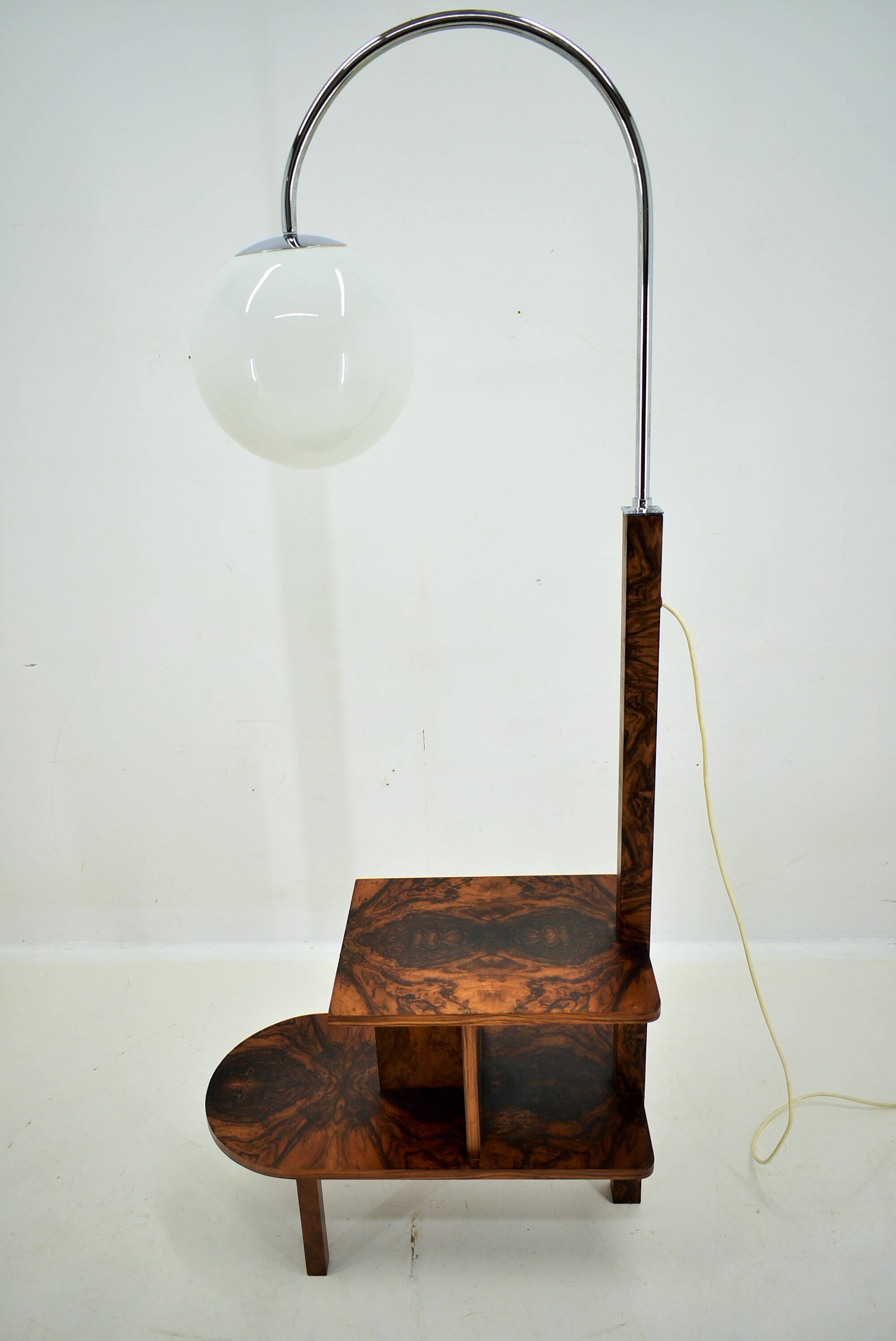 1930s Art Deco Floor Lamp, Czechoslovakia