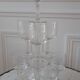 Lot de 9 verres à vin en cristal gravé début XXème
