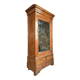 Antique French Louis Philippe wardrobe / wardrobe – elm and oak, mirrored door, 19th century