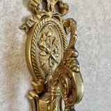 Pair of gilded bronze wall lamps Louis XVI style