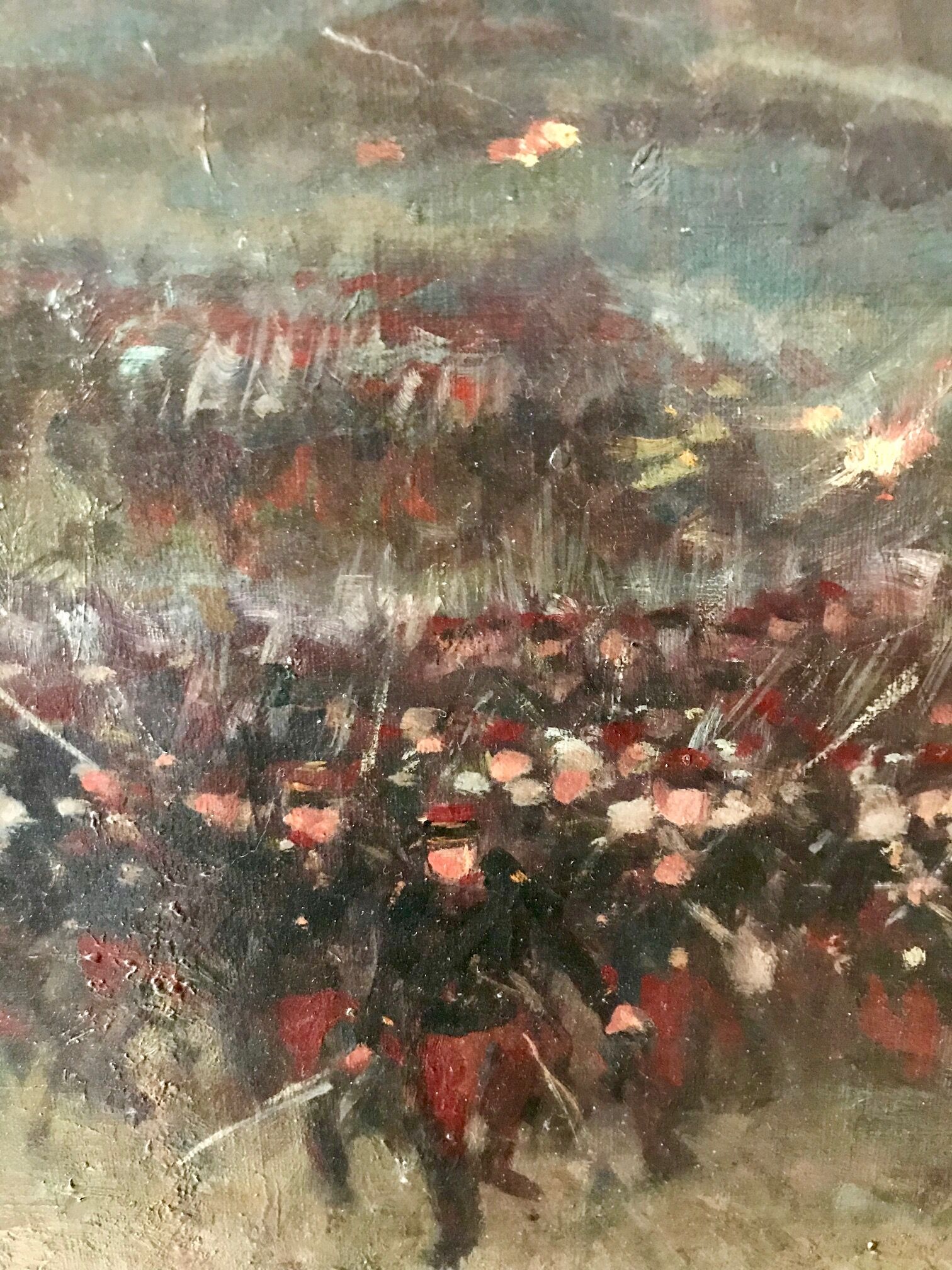 Peinture Assaut guerre de 1870