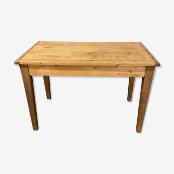 Table de ferme ancienne petit modèle bois brut