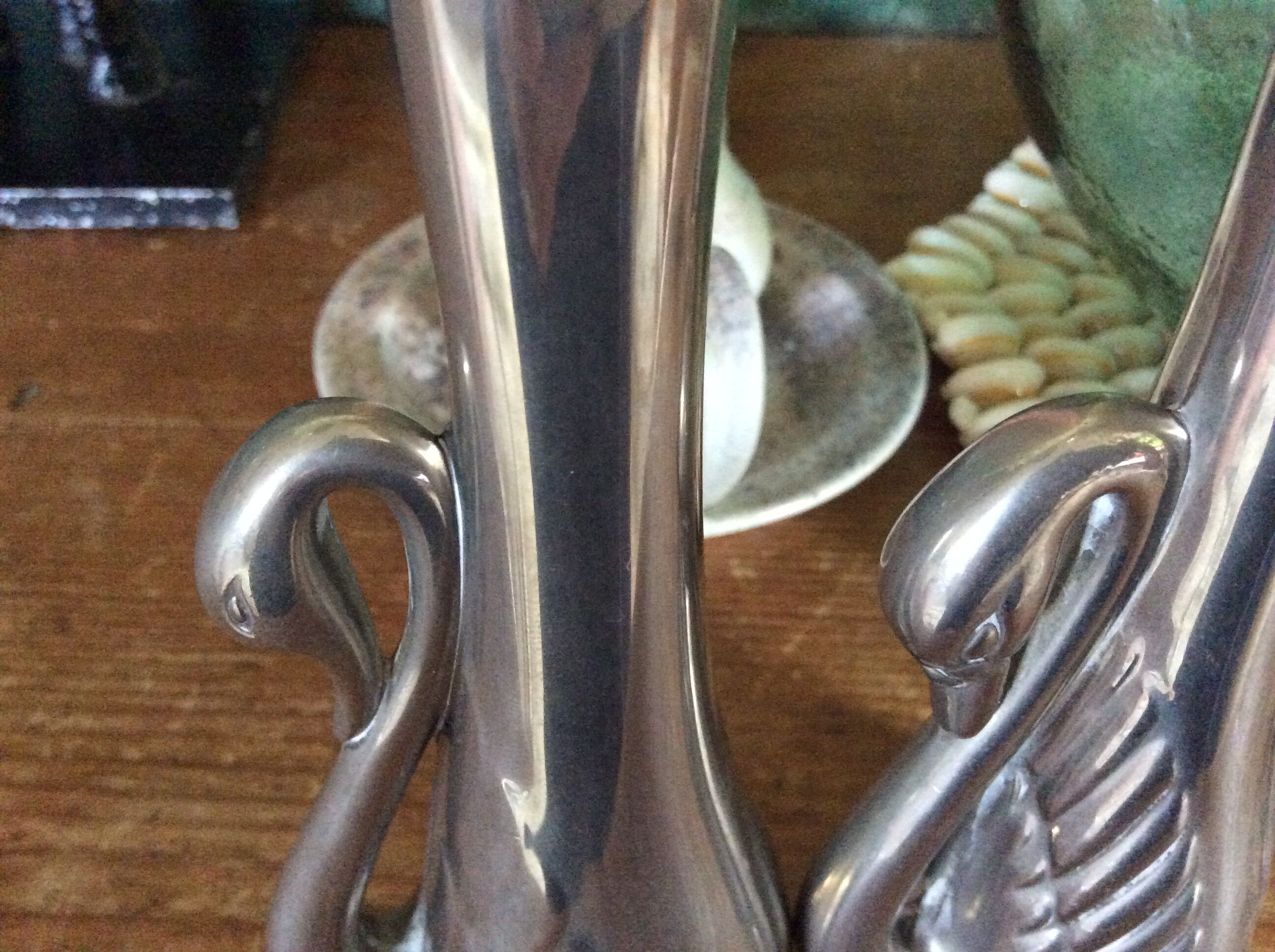 Duo of vases "swan"