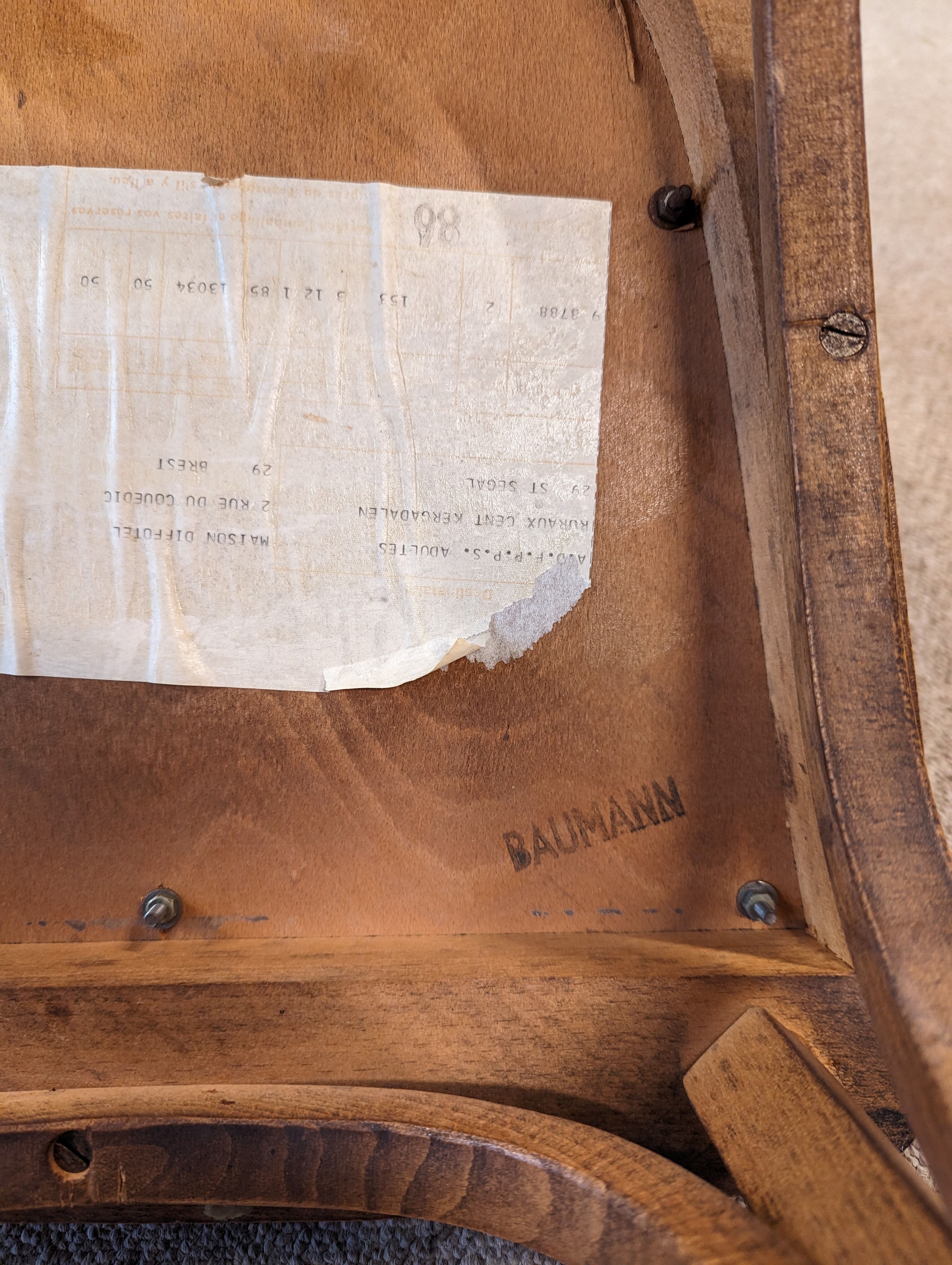 6 baumann bistro chairs