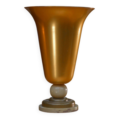 Lampe de table en métal art déco 1930