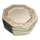 Flat plates Johnson Brothers 1980s "Eternal Beau" octagonal design