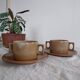 Tasses en grès de brenne