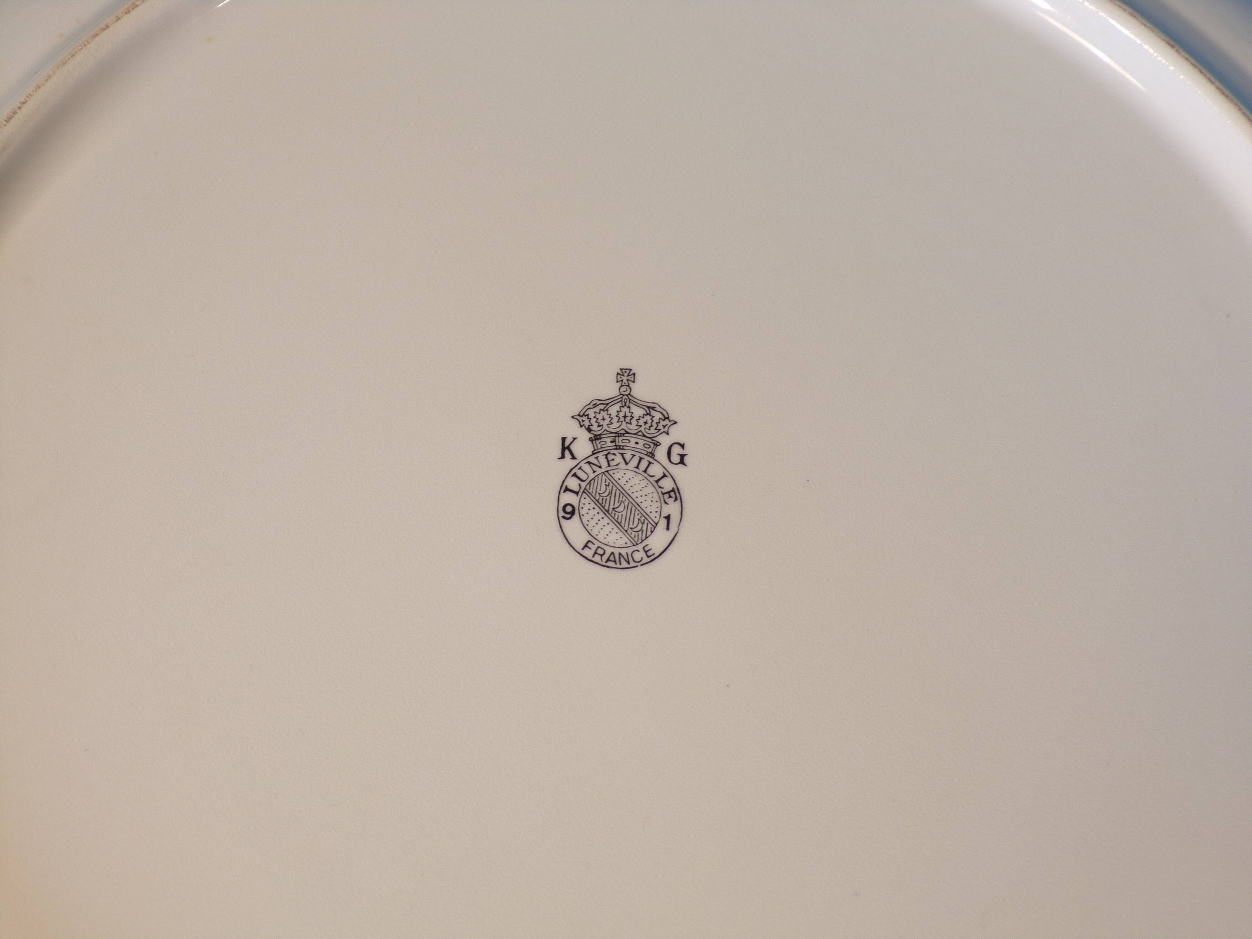 Round plate Lunéville KG Lantern Ø35.5cm