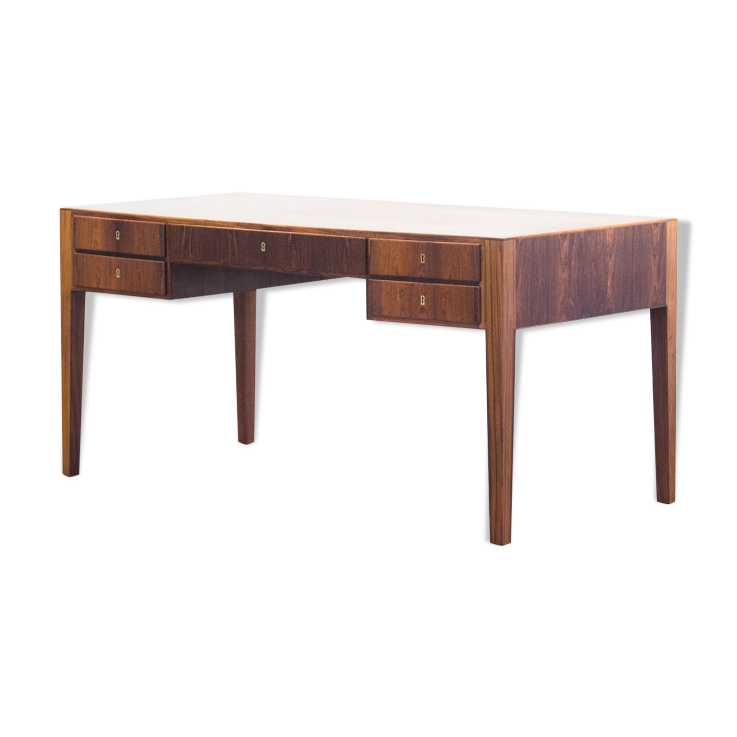 Haslev Møbelsnedkeri free standing rosewood desk