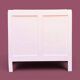 Vintage powder pink commode Farrow & Ball, matte finish