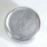 Timbale Christofle in silver metal modele ondulation by luc lanel